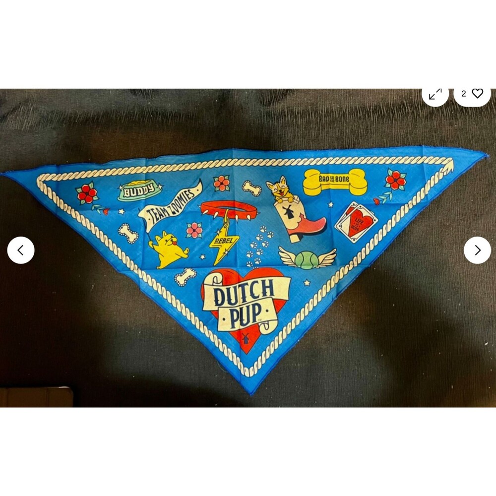Dutch Bros Dog Bandana Rare Limited Edition “Dutch Pup” 2024 Triangle